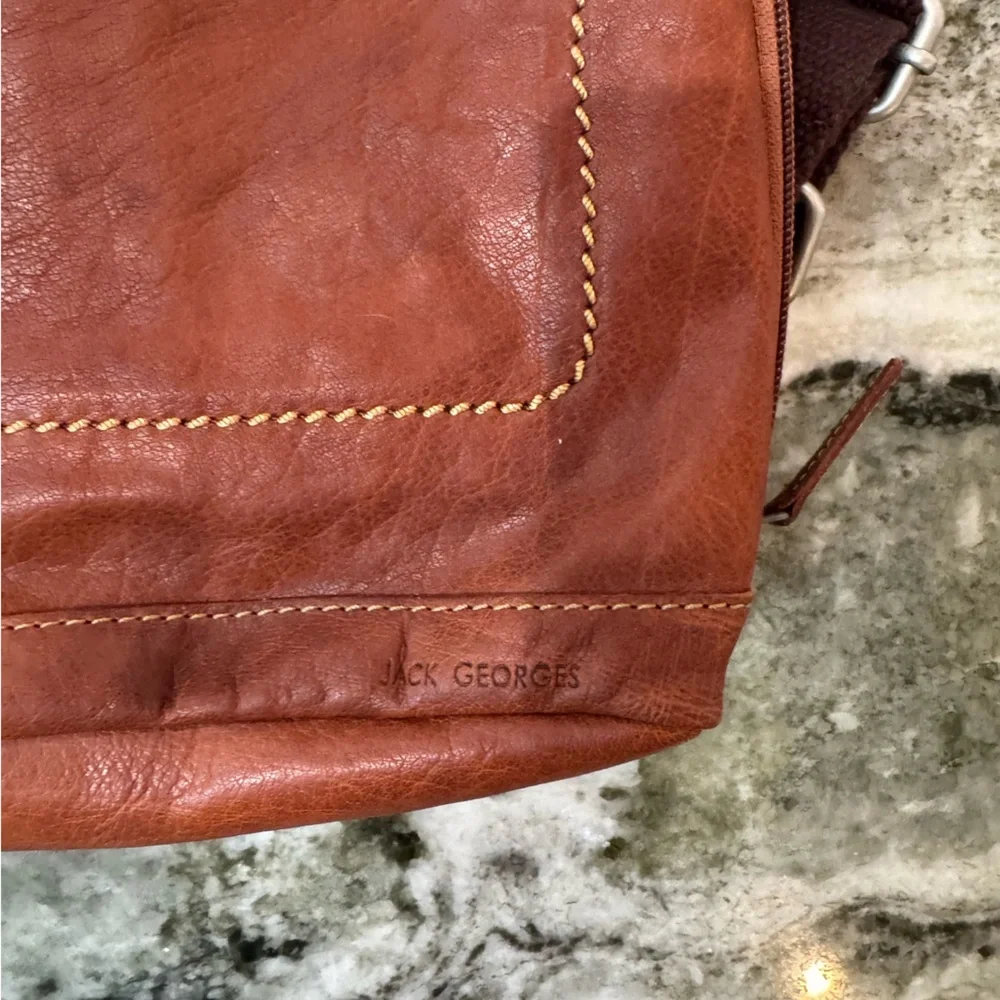 Jack Georges Voyager Genuine Leather Backpack